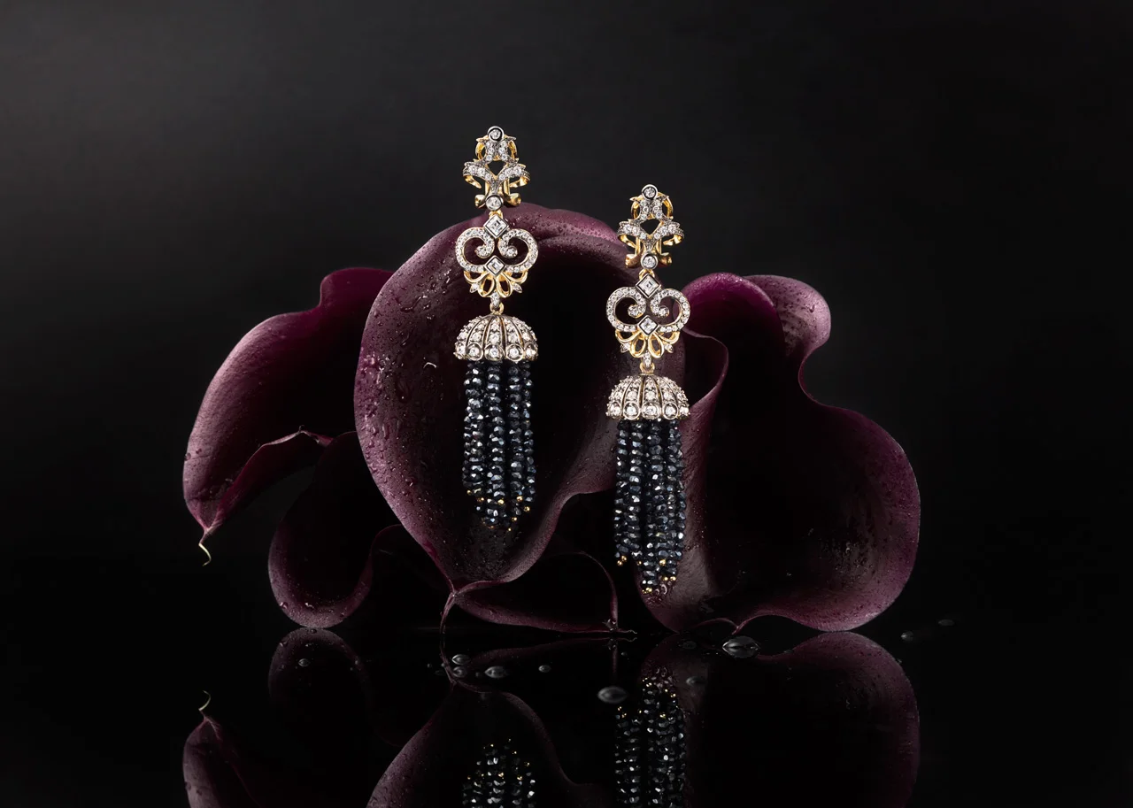 Anabela Chan - Midnight Tassel Earrings